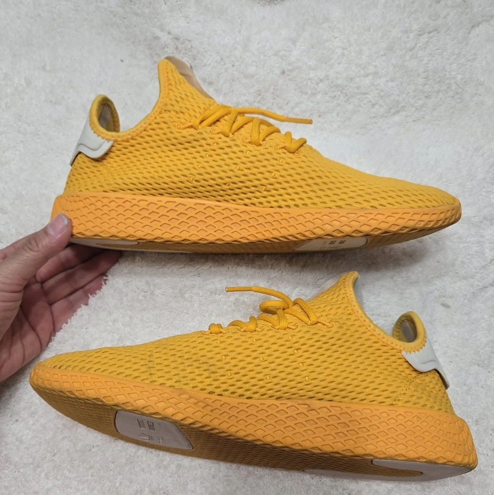 Adidas OriginalsMen's X Pharrell Williams Tennis Hu Sneakers In Yellow